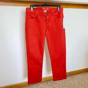 Elle size 4 red-ish/orange capris NWT